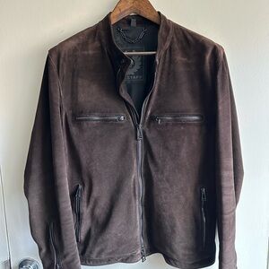 Belstaff Brown Suede Cafe Racer EU52